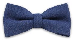 Ciemna Niebieska Wełniana Elegancka Mucha -EM Men's Accessories- Męska, Melanż. Niebieskie krawaty i muchy Em men's accessories, bez wzorów, z wełny, eleganckie. Za 59.99 zł.