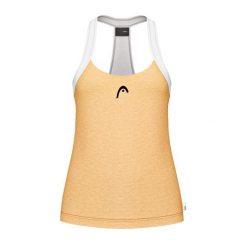 Damski tank top Head Play Tech. Żółte topy damskie Head, bez wzorów, sportowe, bez kołnierzyka, bez ramiączek. Za 351.00 zł.