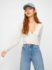 JJXX Kardigan Sabel 12224471 Biały Regular Fit. Białe kardigany damskie JJXX, xl, bez wzorów, z wiskozy, bez kołnierzyka. Za 164.99 zł.