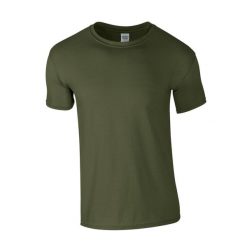 Koszulka Softstyle Dla Dorosłych Unisex. Zielone bluzki damskie GILDAN, m, bez wzorów, sportowe, bez kołnierzyka, bez ramiączek. Za 28.99 zł.