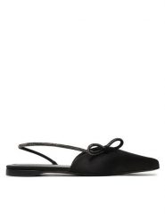Max Mara Sandały Crystalsling 2424526431600 Czarny. Czarne sandały damskie Max Mara, bez wzorów, z materiału, bez obcasa, na płaskiej podeszwie, bez zapięcia. W wyprzedaży za 1,389.00 zł.