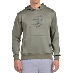Sudadera Bullpadel Gomese. Zielone bluzy męskie bullpadel, bez wzorów, sportowe, bez ramiączek, bez kaptura. Za 210.60 zł.