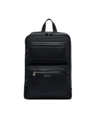 Calvin Klein Plecak Ssnl Raised Logo Double Pocket B LV04D3498G Czarny. Czarne plecaki męskie Calvin Klein, bez wzorów, ze skóry. Za 699.99 zł.