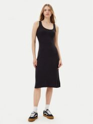 Volcom Sukienka codzienna Rizzled B1312509 Czarny Slim Fit. Czarne sukienki damskie Volcom, na co dzień, xl, bez wzorów, z wiskozy, bez kołnierzyka, bez ramiączek, proste. Za 179.99 zł.