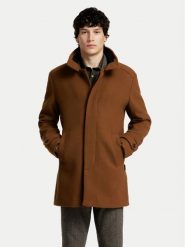 Selected Homme Płaszcz wełniany 16094322 Brązowy Regular Fit. Brązowe płaszcze męskie Selected Homme, na zimę, m, bez wzorów, z syntetyku, bez kołnierzyka, bez kaptura. Za 949.99 zł.