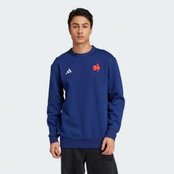 Bluza France Heritage. Białe bluzy damskie Adidas, xs, bez wzorów, z dresówki, klasyczne, bez ramiączek, bez kaptura. W wyprzedaży za 246.35 zł.