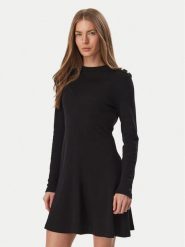 Tommy Hilfiger Sukienka codzienna WW0WW51726 Czarny Slim Fit. Czarne sukienki damskie Tommy Hilfiger, na co dzień, l, bez wzorów, z bawełny, bez kołnierzyka, bez ramiączek, proste. Za 529.99 zł.