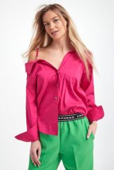 Koszula damska BLUGIRL BLUMARINE. Koszule damskie Blugirl Blumarine, bez wzorów, bez kołnierzyka, bez ramiączek. W wyprzedaży za 624.87 zł.