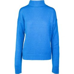 Bluza damska Urban Classic turtlene. Niebieskie bluzy damskie Urban Classics, bez wzorów, bez ramiączek, bez kaptura. Za 214.00 zł.