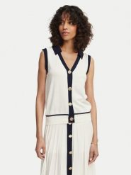 Artigli Kardigan ACMA004458 Biały Regular Fit. Białe kardigany damskie Artigli, xl, bez wzorów, z wiskozy, bez kołnierzyka. Za 239.99 zł.