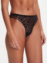 Chantelle Stringi Pulp Girls C22XG0 Czarny. Czarne majtki damskie Chantelle, z syntetyku. Za 159.99 zł.