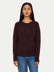 Vero Moda Sweter Doffy 10201022 Bordowy Regular Fit. Czerwone swetry nierozpinane damskie Vero Moda, l, bez wzorów, z syntetyku, bez kołnierzyka, bez ramiączek. Za 109.99 zł.