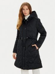 Guess Parka Maite W4BL56 WGL30 Czarny Regular Fit. Czarne parki damskie Guess, xs, z aplikacjami, z syntetyku, bez kaptura. Za 559.99 zł.