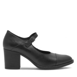 Półbuty Lasocki. Czarne półbuty damskie Lasocki, bez wzorów, bez obcasa, na obcasie, bez zapięcia. Za 199.99 zł.