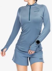 Bluza z zamkiem damska Inov-8 Venturelite Mid HZ. Szare bluzy damskie Inov-8, l, bez wzorów, z poliesteru, bez ramiączek, bez kaptura. Za 191.29 zł.