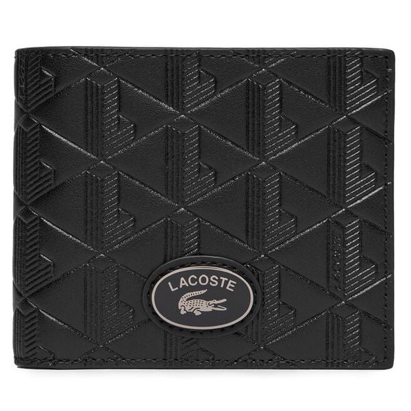 Portfel Lacoste. Czarne portfele męskie Lacoste, bez wzorów. Za 494.99 zł.