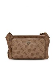 Guess Nerka MIlano HMMILO P5214 Brązowy. Brązowe saszetki i nerki męskie Guess, z aplikacjami, ze skóry. Za 219.99 zł.