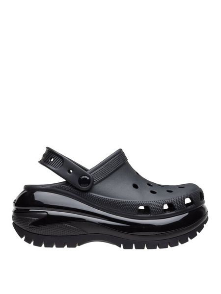 Crocs Klapki Classic Mega Crush Clog 207988 Czarny. Czarne klapki damskie Crocs, bez wzorów, z tworzywa sztucznego, bez obcasa, bez zapięcia. Za 389.99 zł.