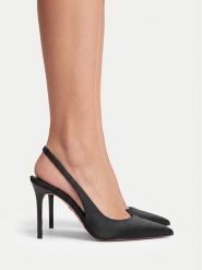 Nine West Szpilki EO-TS6380-1 Czarny. Czarne szpilki damskie Nine West, bez wzorów, z materiału, bez obcasa, na szpilce, bez zapięcia. Za 279.99 zł.