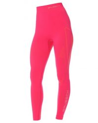 Termoaktywne damskie legginsy narciarskie Thermo. Czerwone legginsy damskie Brubeck, bez wzorów, z dzianiny. Za 149.99 zł.