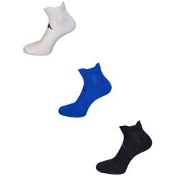 Pudełko 20 trójpaków skarpet Kappa Micro Recycle, czarny/biały/niebieski, 39/42. Białe skarpety męskie 909, bez wzorów, z elastanu. Za 559.99 zł.