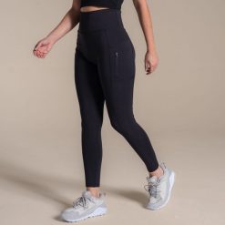 Damskie legginsy Craghoppers Kiwi Pro. Niebieskie legginsy damskie Craghoppers, bez wzorów, z elastanu. Za 278.55 zł.