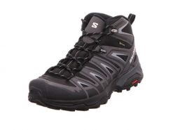 Buty trekkingowe męskie Salomon X Ultra Pioneer Mid Gtx Gore-tex. Czarne trekkingi męskie Salomon, z gore-texu, za kostkę, bez zapięcia. Za 682.00 zł.