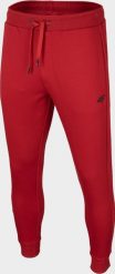 4f Spodnie męskie H4Z22-SPMD351 Czerwony r. XXL. Czerwone spodnie sportowe męskie 4F, m, bez wzorów. Za 109.21 zł.