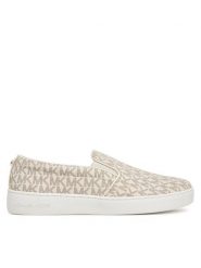 MICHAEL Michael Kors Tenisówki Keaton Slip On 43F7KTFP1B Beżowy. Brązowe trampki i tenisówki damskie MICHAEL Michael Kors, bez wzorów, ze skóry, bez zapięcia. Za 409.99 zł.