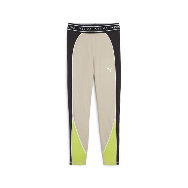 Legginsy Sportowe Damskie Puma Fit Train Strong 7/8. Brązowe legginsy damskie Puma, bez wzorów, bez zapięcia, na fitness i siłownię. W wyprzedaży za 162.20 zł.