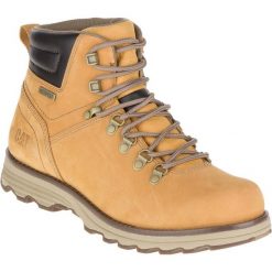 Buty trekkingowe męskie Caterpillar Sire Waterproof. Żółte trekkingi męskie CATERPILLAR, z materiału, za kostkę, bez zapięcia. Za 677.00 zł.