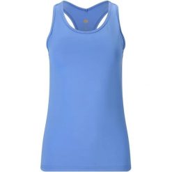 Damski tank top Athlecia Niya. Niebieskie topy damskie Athlecia, bez wzorów, sportowe, bez kołnierzyka, bez ramiączek. Za 163.50 zł.