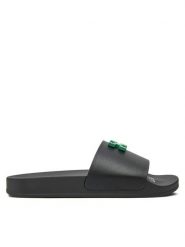 Off-White Klapki OMIC001S22MAT0041025 Czarny. Czarne klapki męskie OFF-WHITE, bez wzorów, ze skóry, bez zapięcia. Za 849.99 zł.
