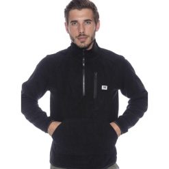 Męska kurtka Leone 1947 Apparel Micro Polar, ze stójką i zamkiem do połowy. Czarne kurtki męskie LEONE 1947 APPAREL, l, bez wzorów, z polaru, sportowe, bez kaptura. Za 63.11 zł.