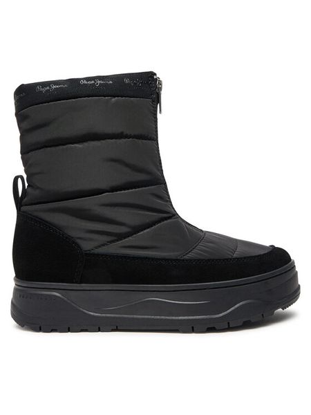 Pepe Jeans Botki PLS50553 Czarny. Czarne botki damskie Pepe Jeans, bez wzorów, z jeansu, bez obcasa, na płaskiej podeszwie, bez zapięcia. Za 499.99 zł.