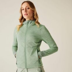 Damska bluza druga warstwa Convey IV Core Stretch. Zielone bluzy damskie Dare 2B, bez wzorów, bez ramiączek, bez kaptura. W wyprzedaży za 134.99 zł.