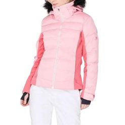 Kurtka narciarska damska Salomon Stormcozy. Czerwone kurtki sportowe damskie Salomon, na zimę, s, bez wzorów, z poliesteru, bez ramiączek, bez kaptura, narciarskie. Za 680.00 zł.