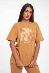 T-shirt damski DKNY. T-shirty damskie DKNY, m, bez wzorów, bez kołnierzyka, bez ramiączek. Za 219.00 zł.