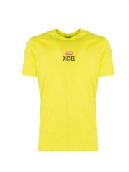Diesel T-Shirt "T-Just" | A11184-RGRAI-5JE | Mężczyzna | Żółty. Żółte t-shirty męskie Diesel, l, bez wzorów, z bawełny, bez kołnierzyka, bez ramiączek. W wyprzedaży za 139.00 zł.