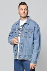 LEE RIDER JACKET SUPER MĘSKA KURTKA JEANSOWA STONEWASH L89ZRDVA 112124041. Kurtki męskie Lee, l, bez wzorów, z jeansu, bez kaptura. Za 219.99 zł.
