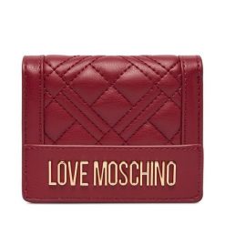 Portfel LOVE MOSCHINO. Czerwone portfele damskie Love Moschino. Za 399.99 zł.