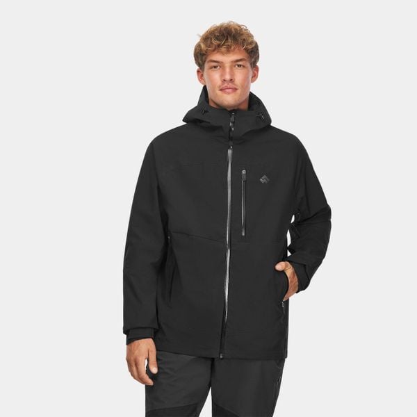 Kurtka męska hardshell membrana wodoodporności Alpinus Gedu. Czarne kurtki męskie Alpinus, m, bez wzorów, z hardshellu, bez kaptura, trekkingowe. Za 599.00 zł.