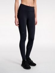 Damskie legginsy Newline Race. Czarne legginsy damskie Newline, bez wzorów, z materiału. Za 159.00 zł.