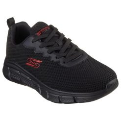 Buty sportowe męskie Skechers Bobs B Flex Chill. Czarne buty sportowe męskie Skechers, bez wzorów, z materiału, bez zapięcia. Za 273.00 zł.