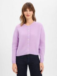American vintage Damski kardigan z wełną i alpaką - Vitow Kobiety drobna dzianina lila jednolity, L. Kardigany damskie American Vintage, l, bez wzorów, z dzianiny, vintage, bez kołnierzyka. Za 799.95 zł.