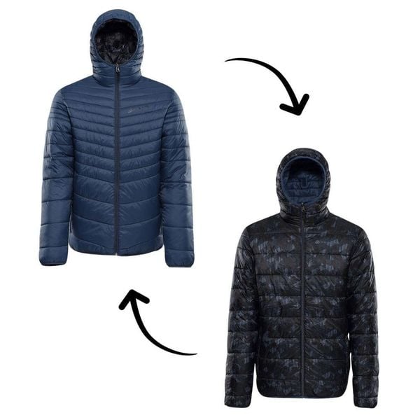 Kurtka męska ocieplana dwustronna Alpine Pro Erom. Niebieskie kurtki męskie Alpine Pro, m, bez wzorów, z puchu, sportowe, bez kaptura. W wyprzedaży za 499.00 zł.