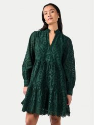 YAS Sukienka codzienna Holi 26027162 Zielony Regular Fit. Zielone sukienki damskie YAS, na co dzień, s, bez wzorów, z bawełny, bez kołnierzyka, bez ramiączek, proste. Za 229.99 zł.