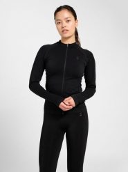 Damska bluza dresowa Hummel Flow. Czarne bluzy damskie Hummel, xs, bez wzorów, z dresówki, sportowe, bez ramiączek, bez kaptura. Za 274.60 zł.