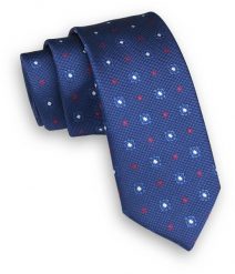 Niebieski Krawat -Angelo di Monti- 6 cm, Męski, Wzór Geometryczny. Niebieskie krawaty i muchy Angelo di Monti, bez wzorów, eleganckie. Za 45.00 zł.