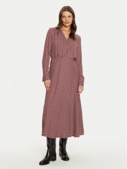 Tatuum Sukienka koszulowa Debera T2422.197B Czerwony Regular Fit. Czerwone sukienki damskie Tatuum, bez wzorów, z wiskozy, bez kołnierzyka, bez ramiączek, koszulowe. Za 239.99 zł.